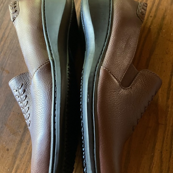Woman’s brown size 9W cobbie cuddler brown leather slip ons new with tag no box - Picture 5 of 9